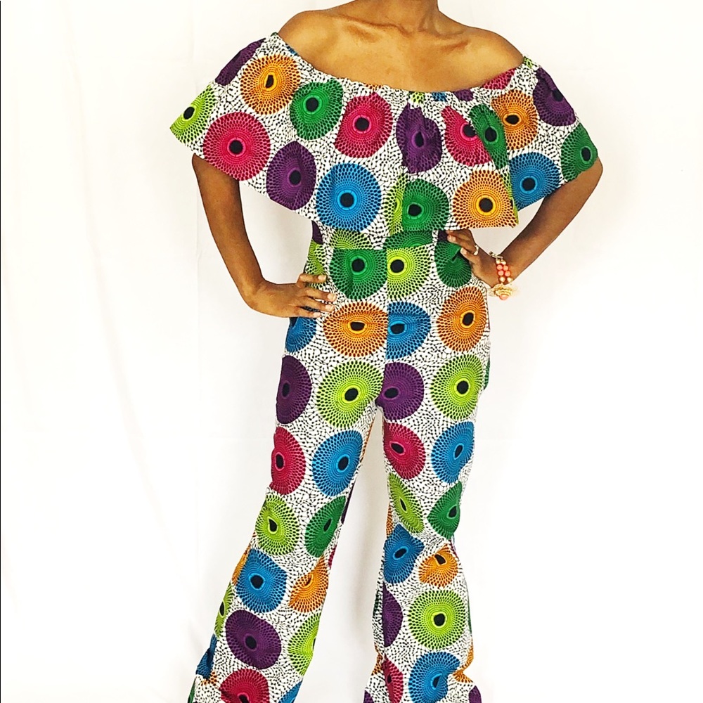 Wax Print Ankara Jumpsuit